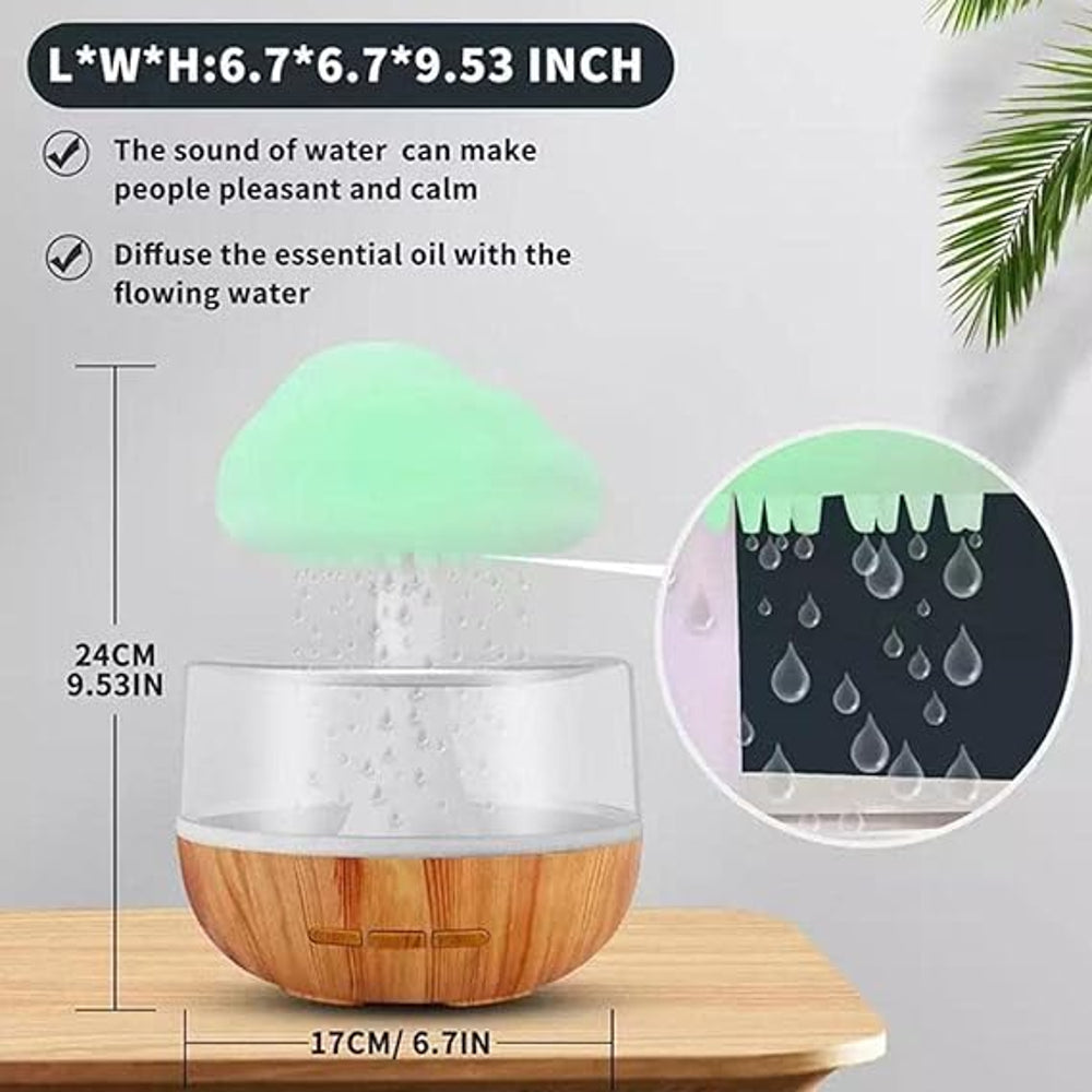 Rain cloud humidifier size 17 x 17 x 24 cm