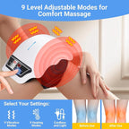 Knee massager with 9 vibration and 9 heating levels