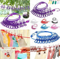 Cloth Drying Rope with Hooks