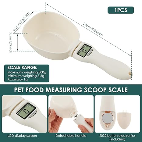Measuring spoon scale size, range and detachable handle