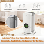 Fits glass, silicone and plastic bottles