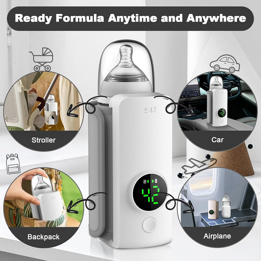 Use the bottle warmer anywhere - car, stroller, travel