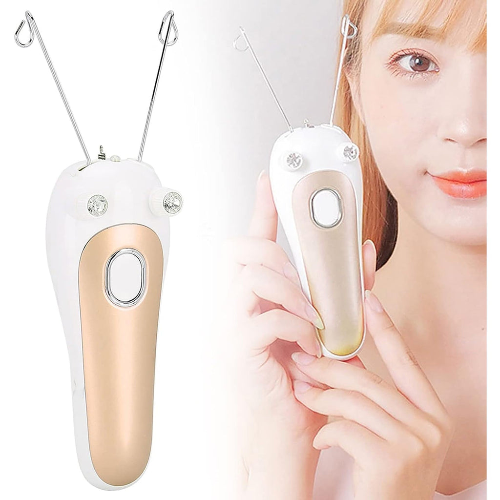 Electric facial threading hair remover for women