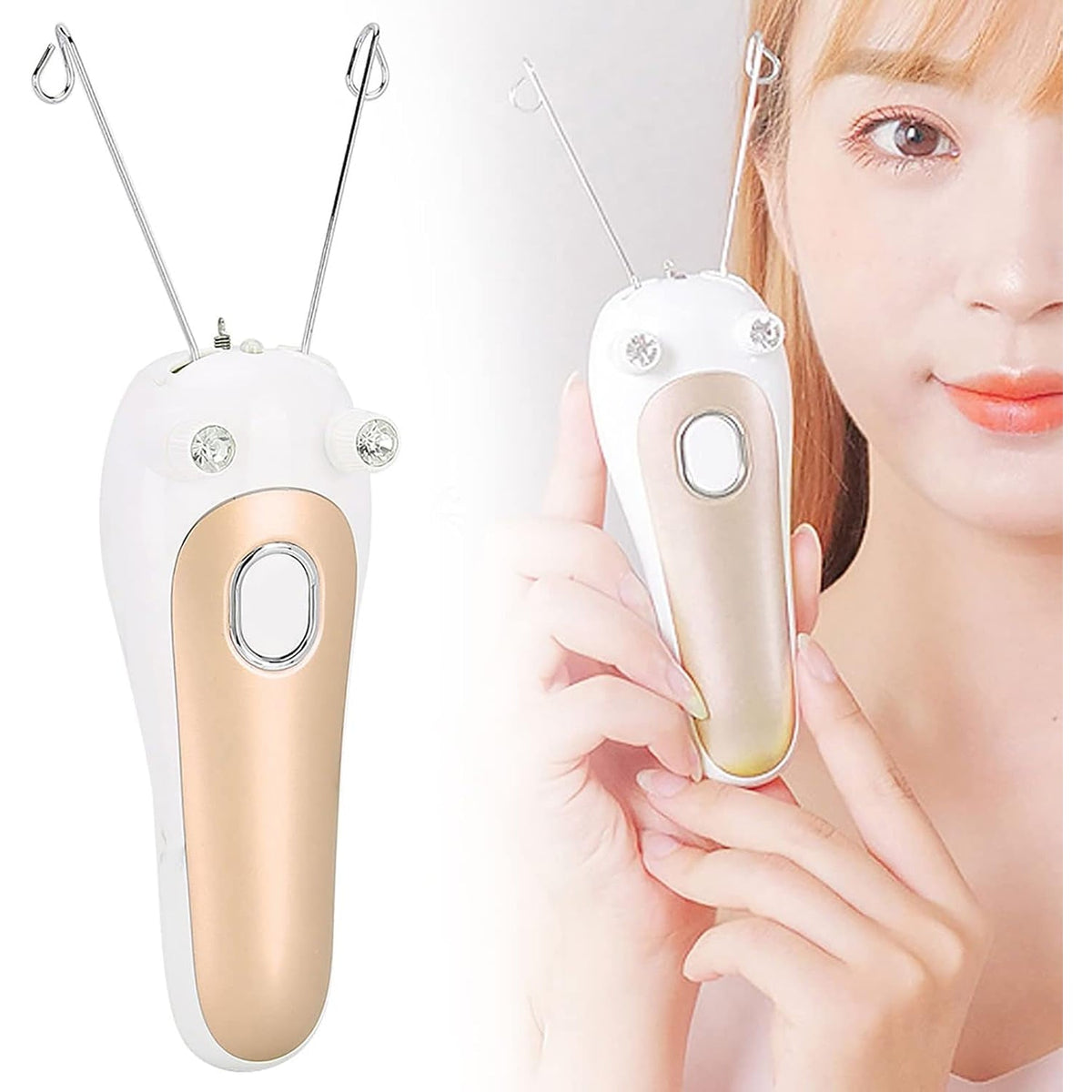 Electric facial threading hair remover for women