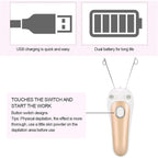 USB rechargeable threading hair remover