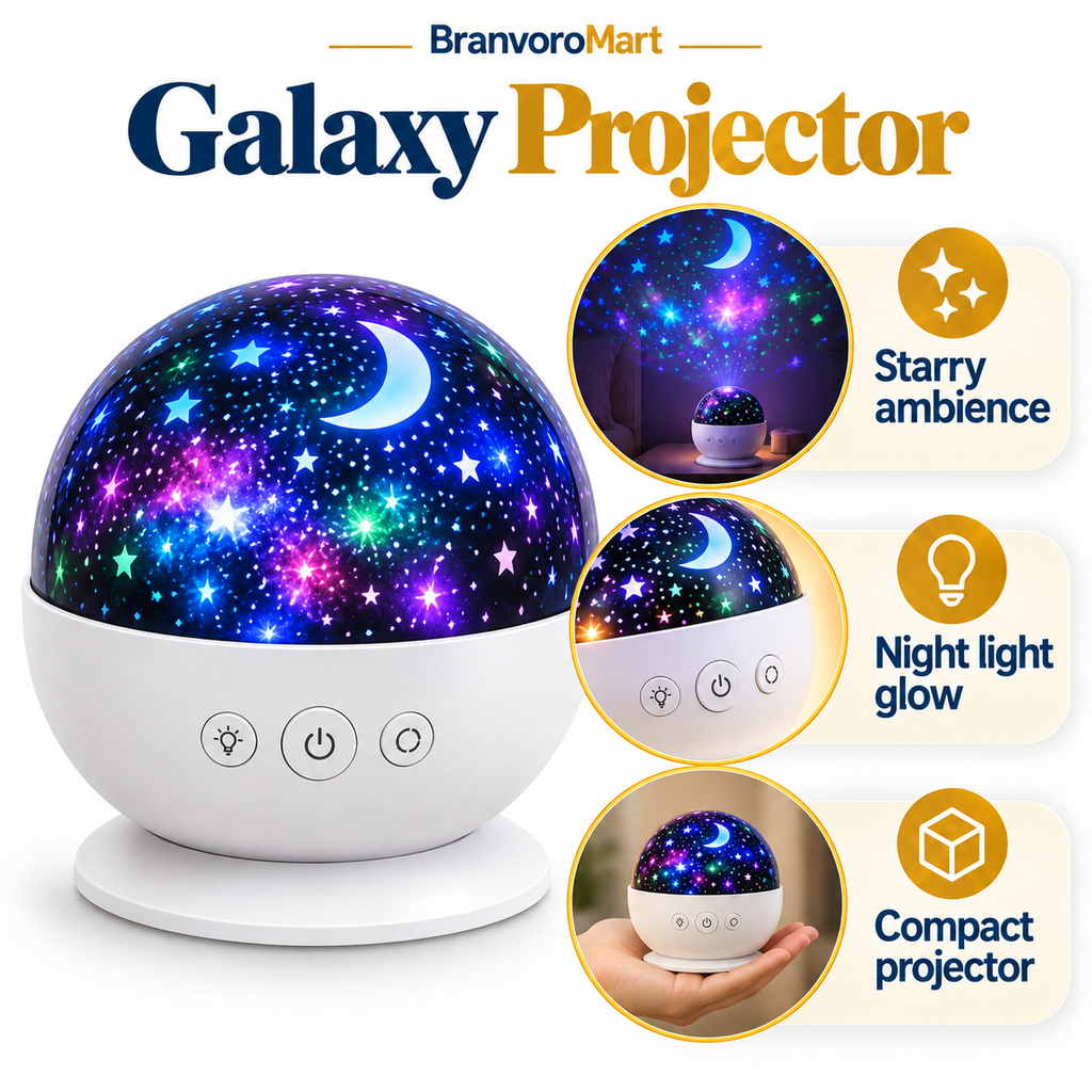 BranvoroMart Galaxy Projector Night Light