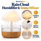 BranvoroMart Rain Cloud Humidifier and Aroma Diffuser