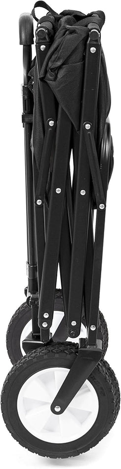 Collapsible Folding Outdoor Utility Wagon, Black