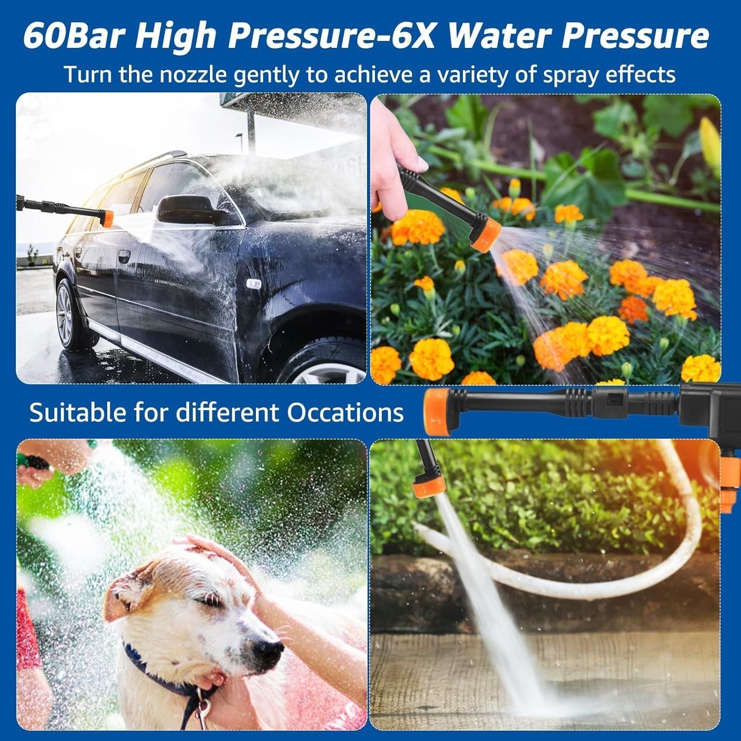 High Pressure Water CLEANING GUN ( Lithium Battery )
