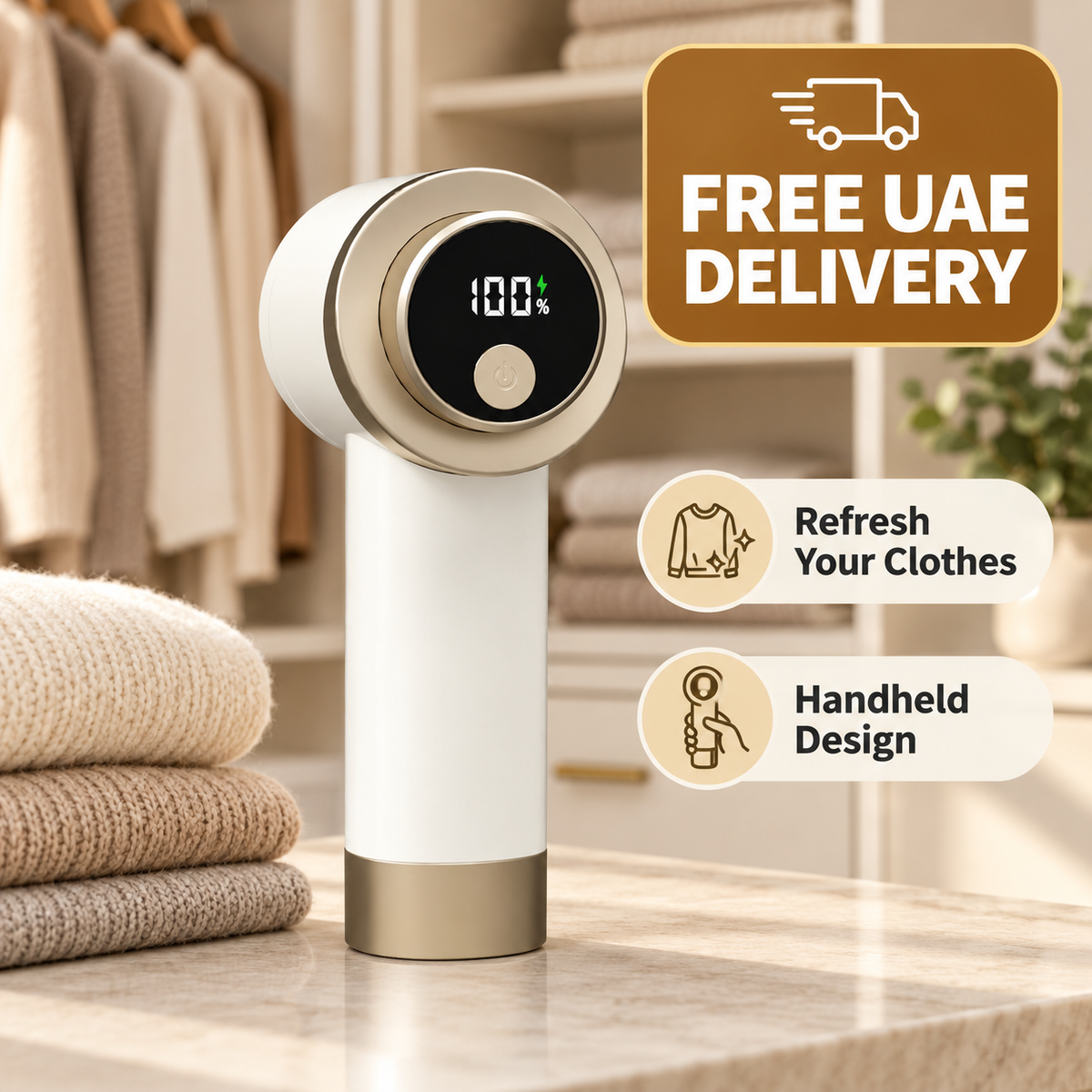 Handheld fabric shaver for refreshing clothes with FREE UAE DELIVERY