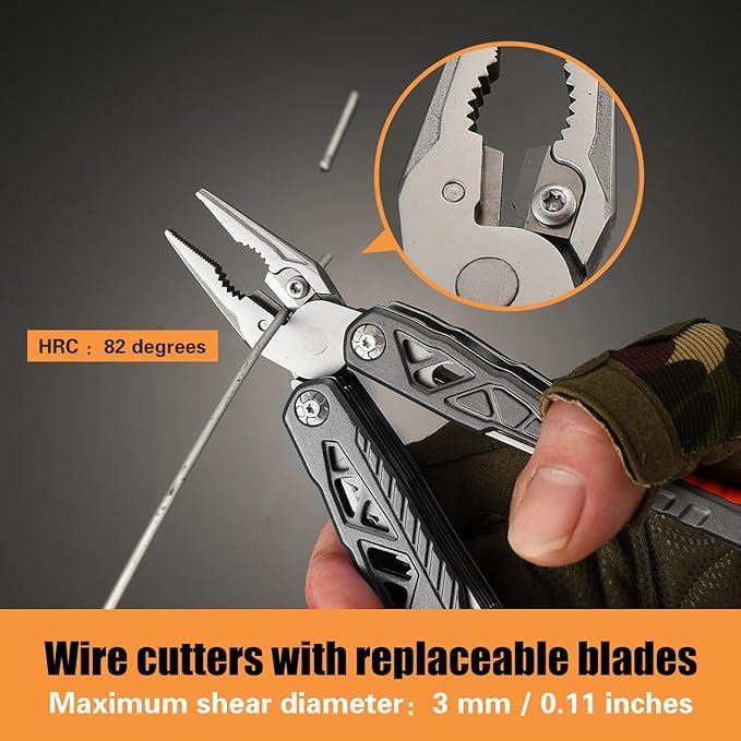 Upgraded 18 in 1 Multitool, Professional Stainless Steel