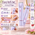 Choose a trimmer head, trim gently and clean with the included brush after use